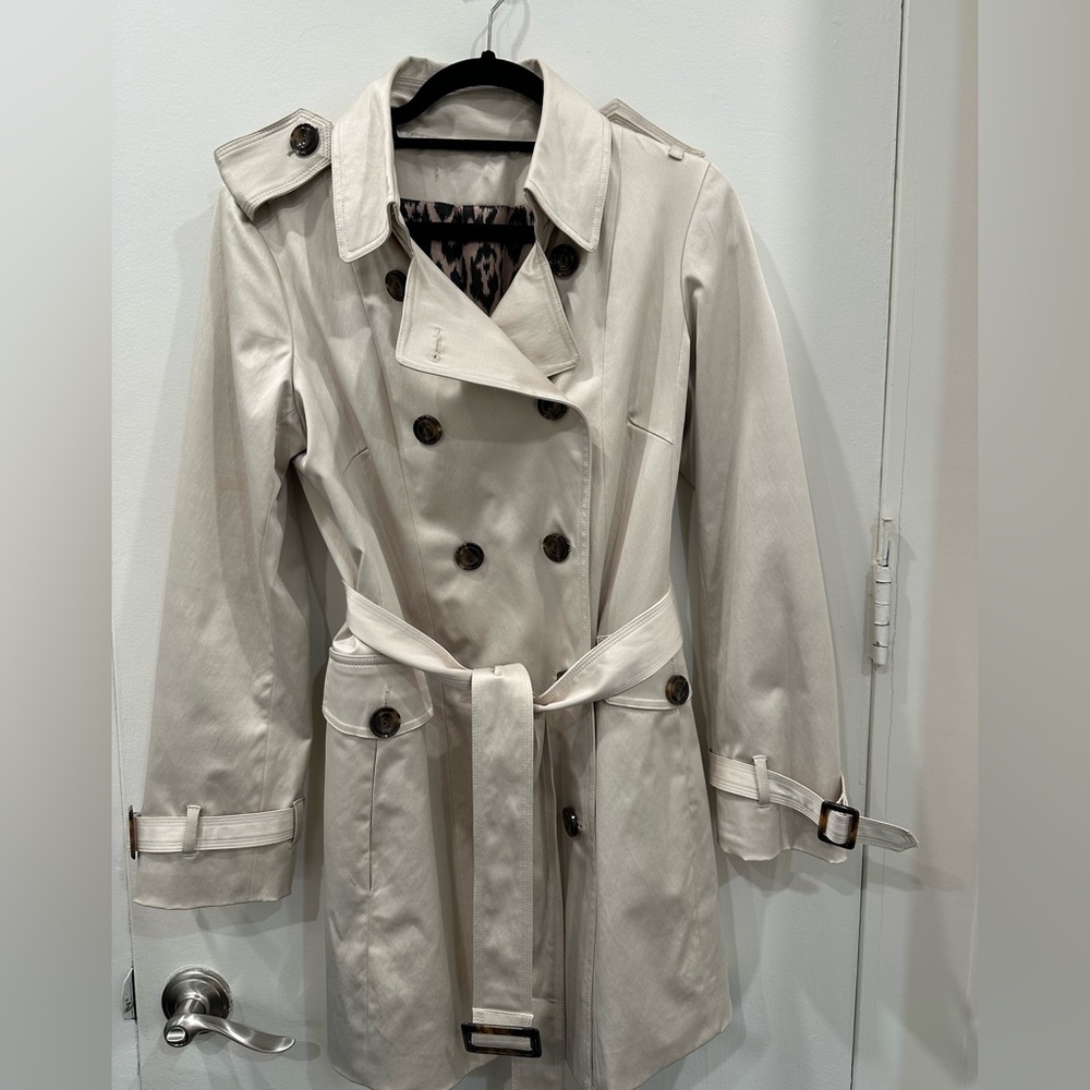 Joan Rivers Classic Beige Trench Coat
